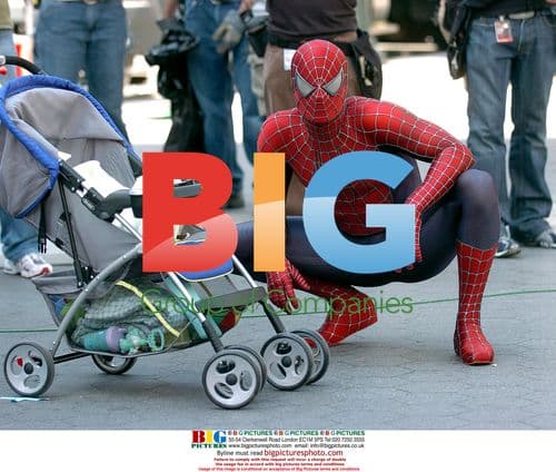 Spiderman Saving Baby in New York