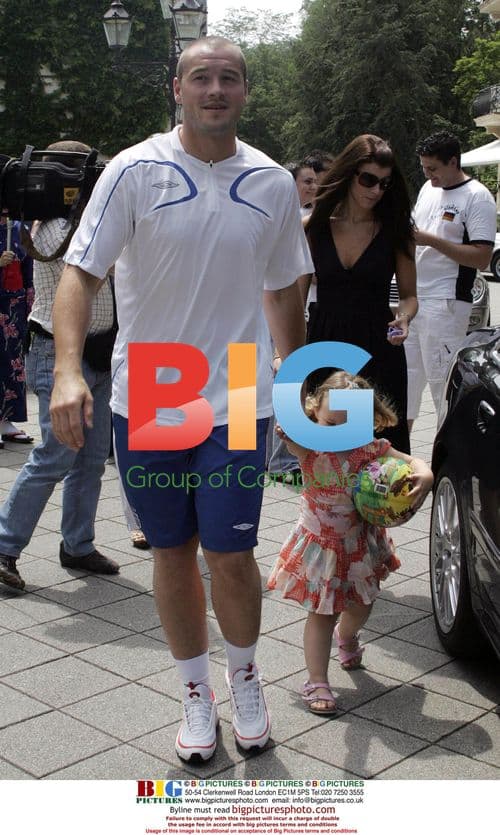 England footballers with families in Baden Baden