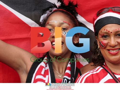 Trinidad & Tobago Fans Celebrate During World Cup Match