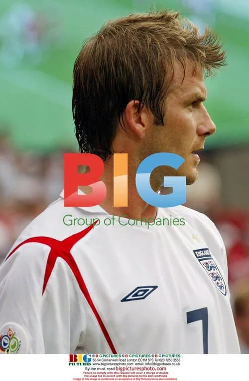David Beckham in World Cup action