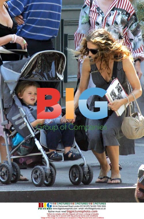 Sarah Jessica Parker and Nanny Pick Up Son James