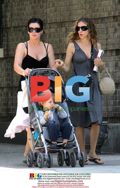 Sarah Jessica Parker with son James and nanny