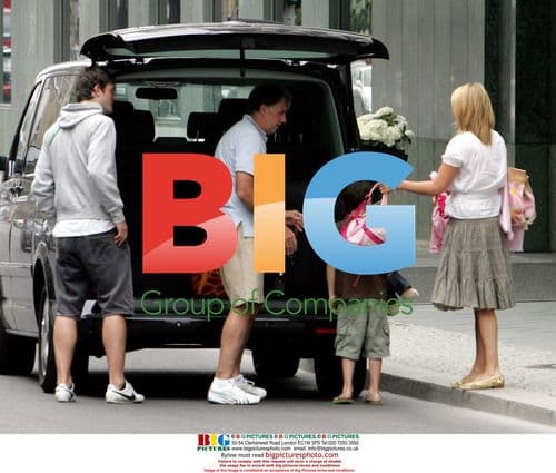 Mark Lawrenson with family in Berlin