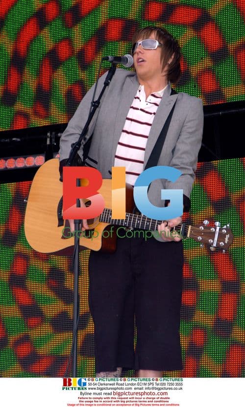 Danny from McFLY at T4 on the Beach