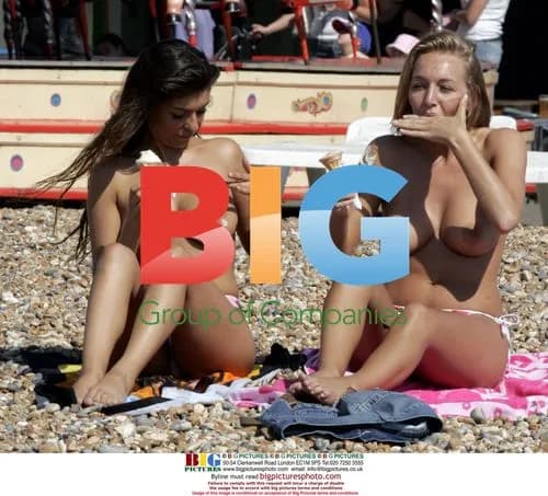 Babes Hayley Marie and Claire on the beach