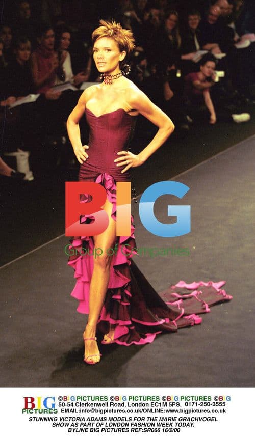 Victoria Adams Models at London Fashion Week