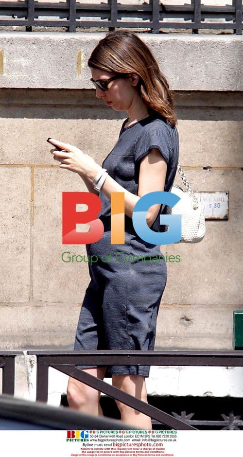 Pregnant Sophia Coppola Strolling in Paris