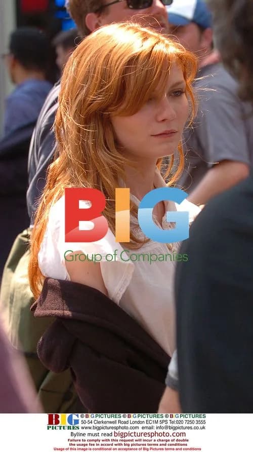 Kirsten Dunst on Spiderman 3 set