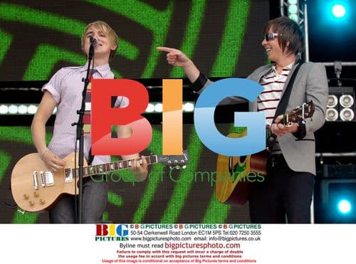 Tom Fletcher and Danny of McFLY at T4 on the Beach