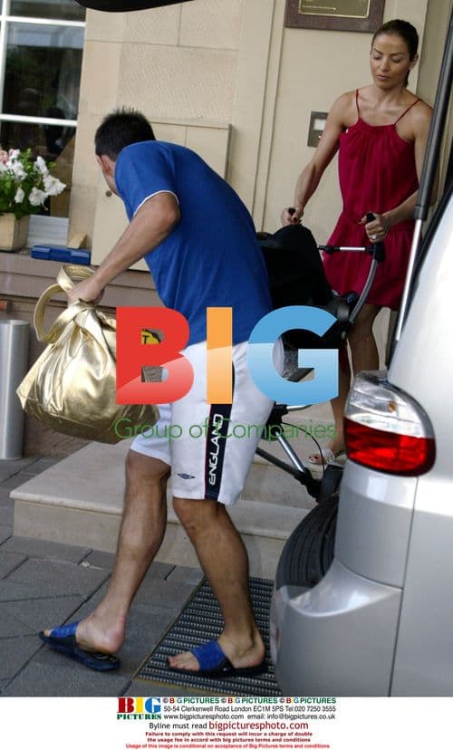 Footballer Frank Lampard with family
