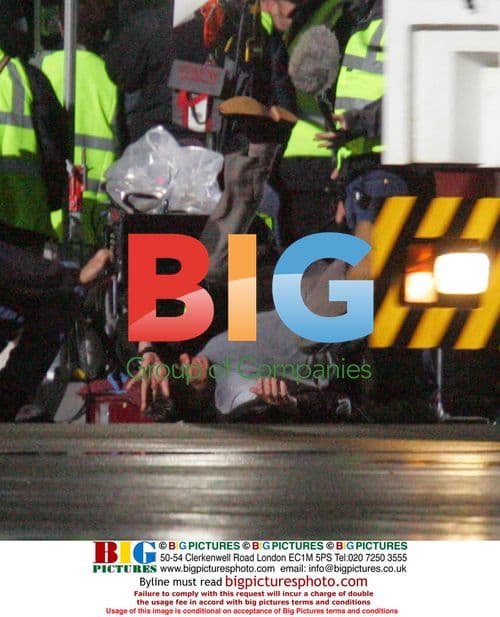 Daniel Craig on Casino Royale Set