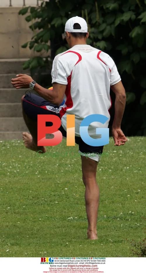 Footballer Jermaine Jenas relaxes