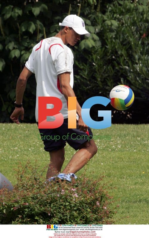 Footballer Jermaine Jenas relaxes