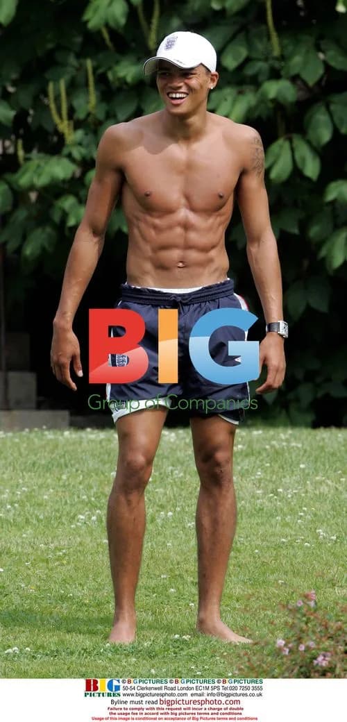 Jermaine Jenas relaxing playing football