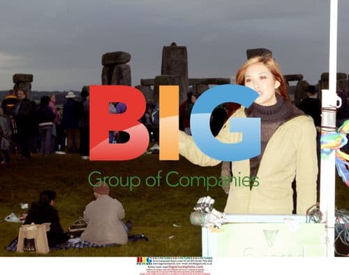 Myleene Klass at Stonehenge Solstice