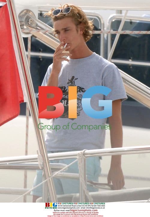 Pierre Casiraghi with girlfriend in Pompeii