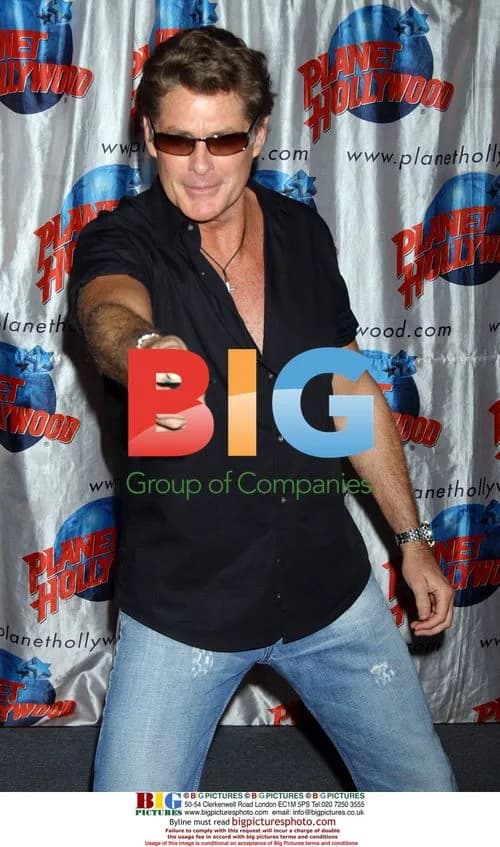 David Hasselhoff Promoting "Click" at Planet Hollywood