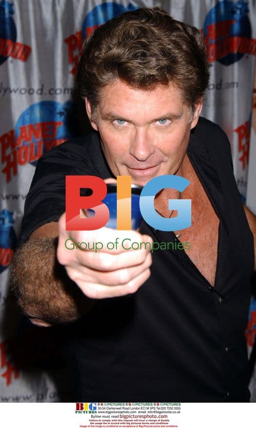 David Hasselhoff promotes 'Click' at Planet Hollywood