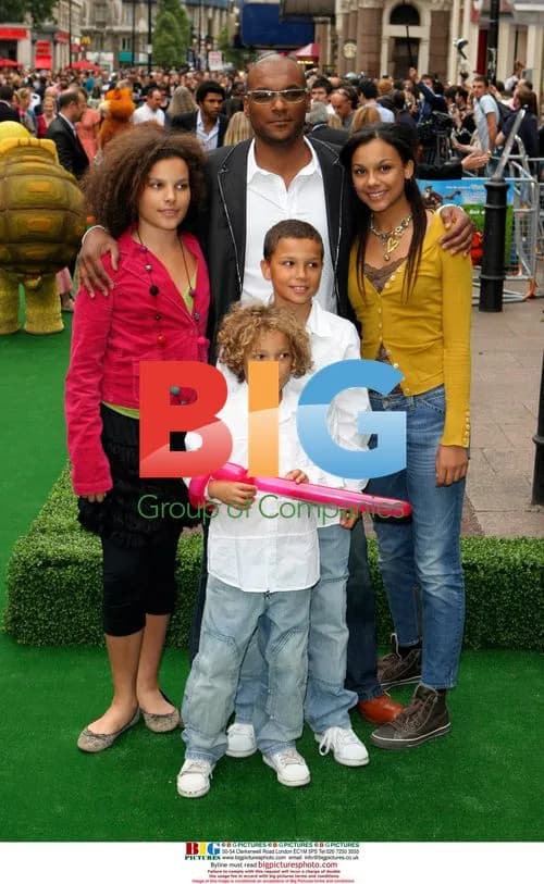 Colin Salmon and family at 'Over the Hedge' premiere