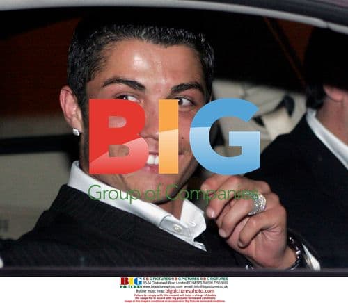 Ronaldo Shows Off Bling Ring After TV Appearance