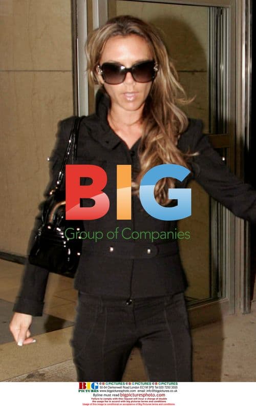 Victoria Beckham Arrives in Canada