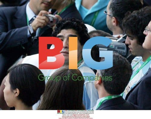 Diego Maradona and Giannina at 2006 World Cup