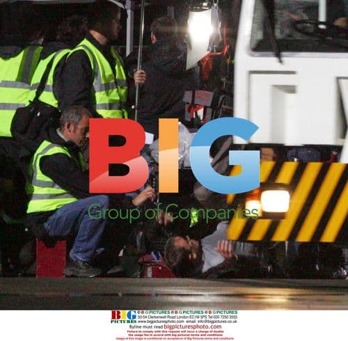 Daniel Craig on Casino Royale set