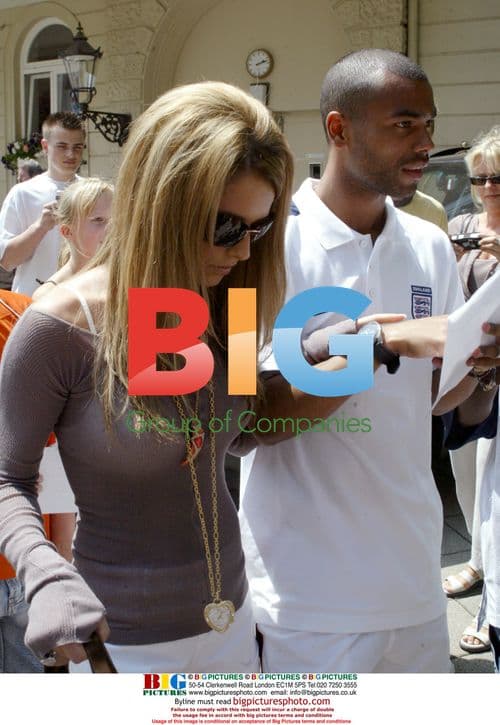 Ashley Cole and Cheryl Tweedy in Baden-Baden