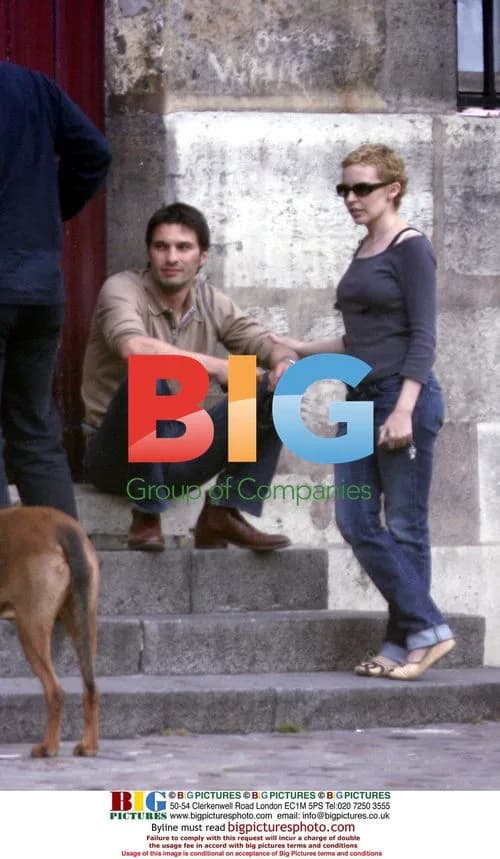 Kylie Minogue and Olivier Martinez in Paris
