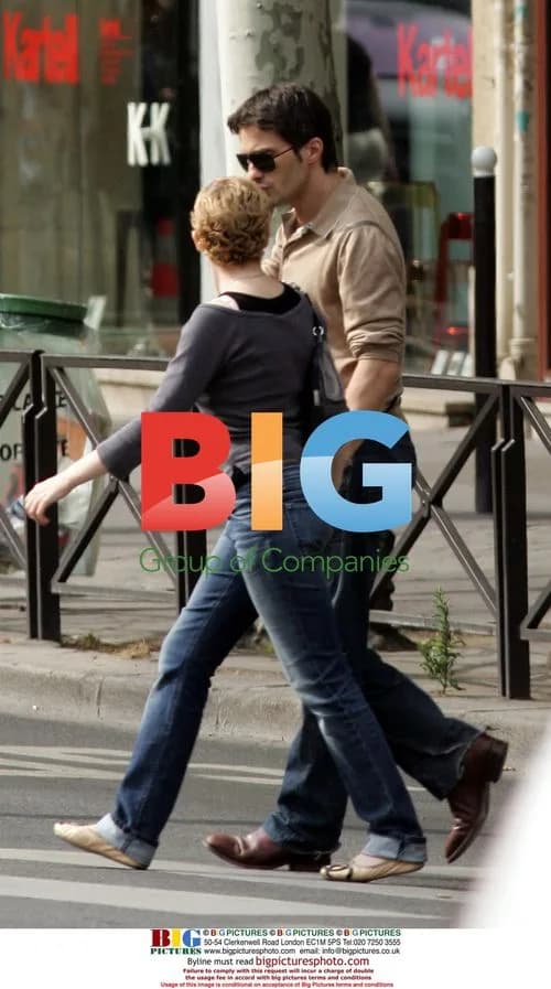 Kylie Minogue and Olivier Martinez in Paris