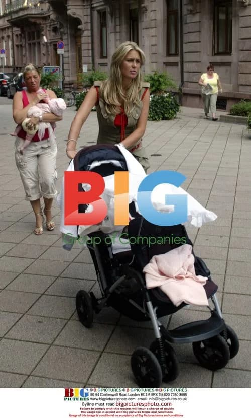 Steven Gerrard's fiancee Alex Curran with kids in Germany