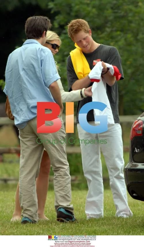 Prince Harry plays polo in Berkshire