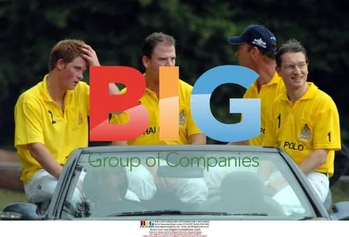 Prince Harry plays polo in Berkshire