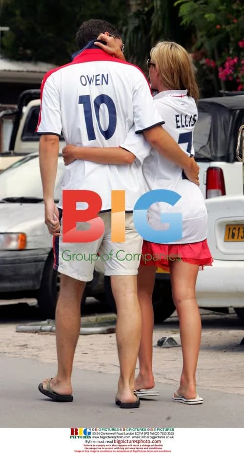 Tamzin Outhwaite and Tom Ellis Show Support for England