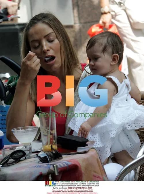 Elen Rives and Daughter 'Luna' in Baden-Baden, Germany