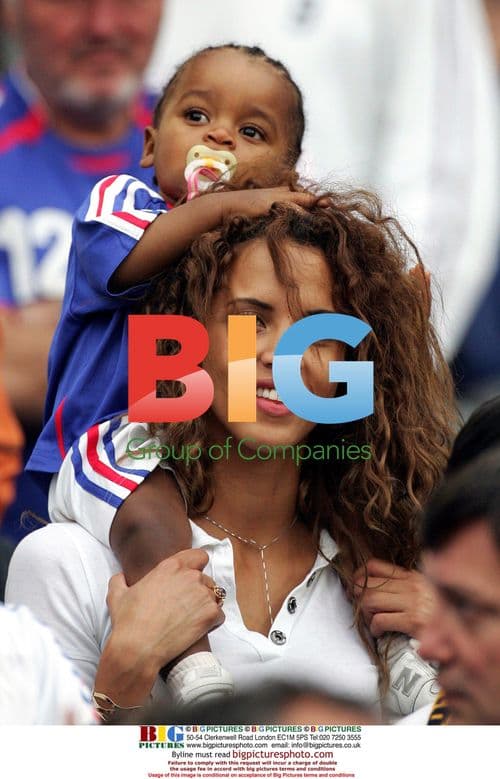 French players' wives watch France v Spain