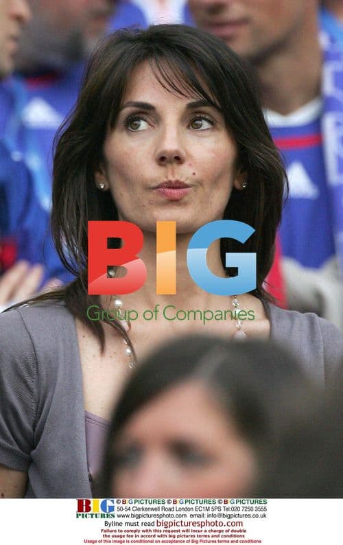 French players wives watch France v Spain