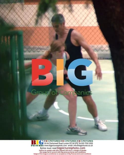 George Clooney plays basketball with friend
