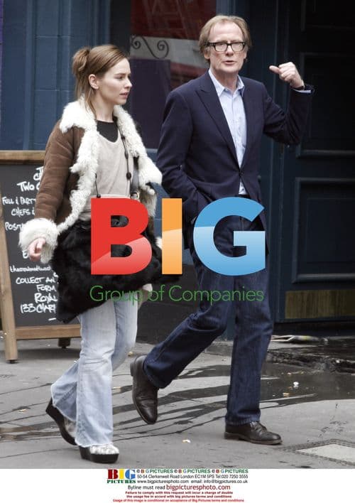 Bill Nighy walking in Soho, London