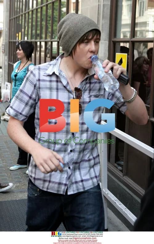 McFly Arriving at BBC Radio One Studios