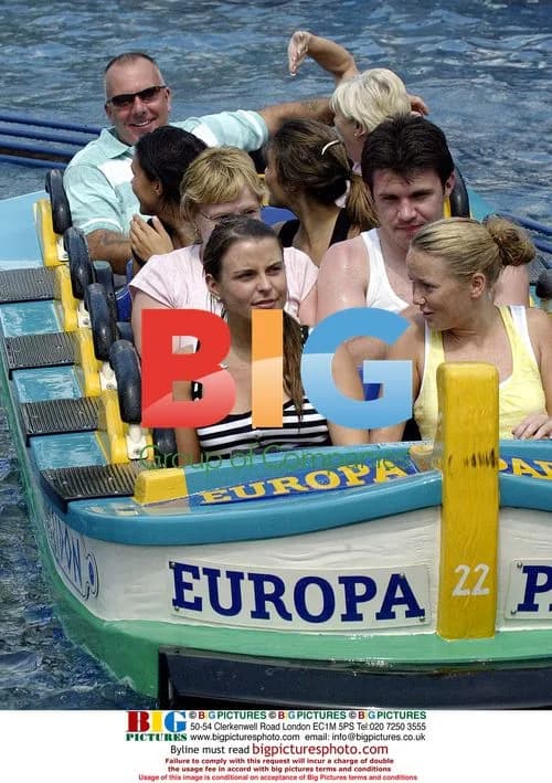 Coleen McLoughlin and England WAGS at Europark