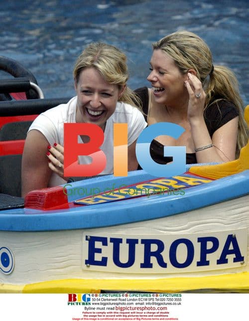 England WAGs at Europark theme park