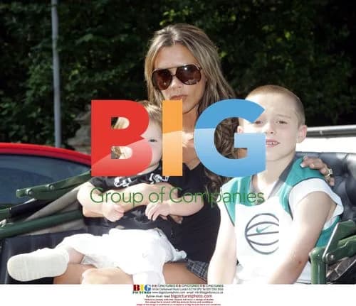 Victoria Beckham and Sons on Carriage