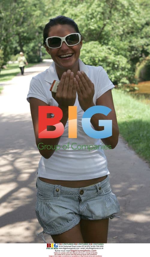 Stewart Downing's girlfriend in Baden Baden