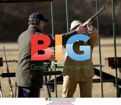 Jade Goody Clay Pigeon Shooting