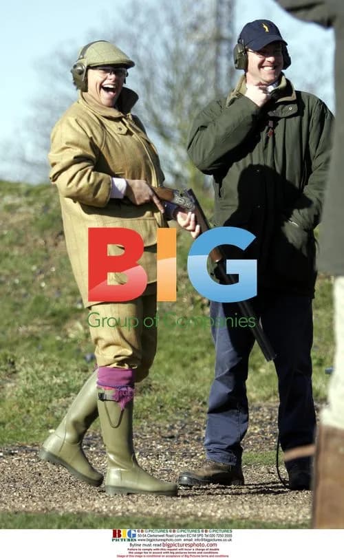 Jade Goody Filming at Shooting Center