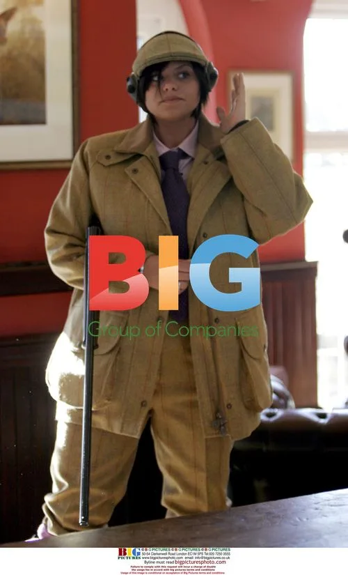 Jade Goody at Clay Pigeon Shooting