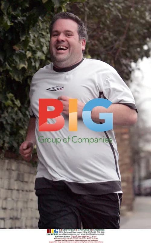 Radio 1 DJ Chris Moyles Jogging in London