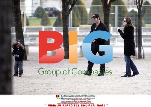 Brad Pitt, Angelina Jolie, and Maddox Play with RC Cars