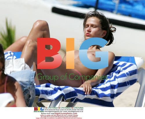 Anna Draganska relaxes in St Barths